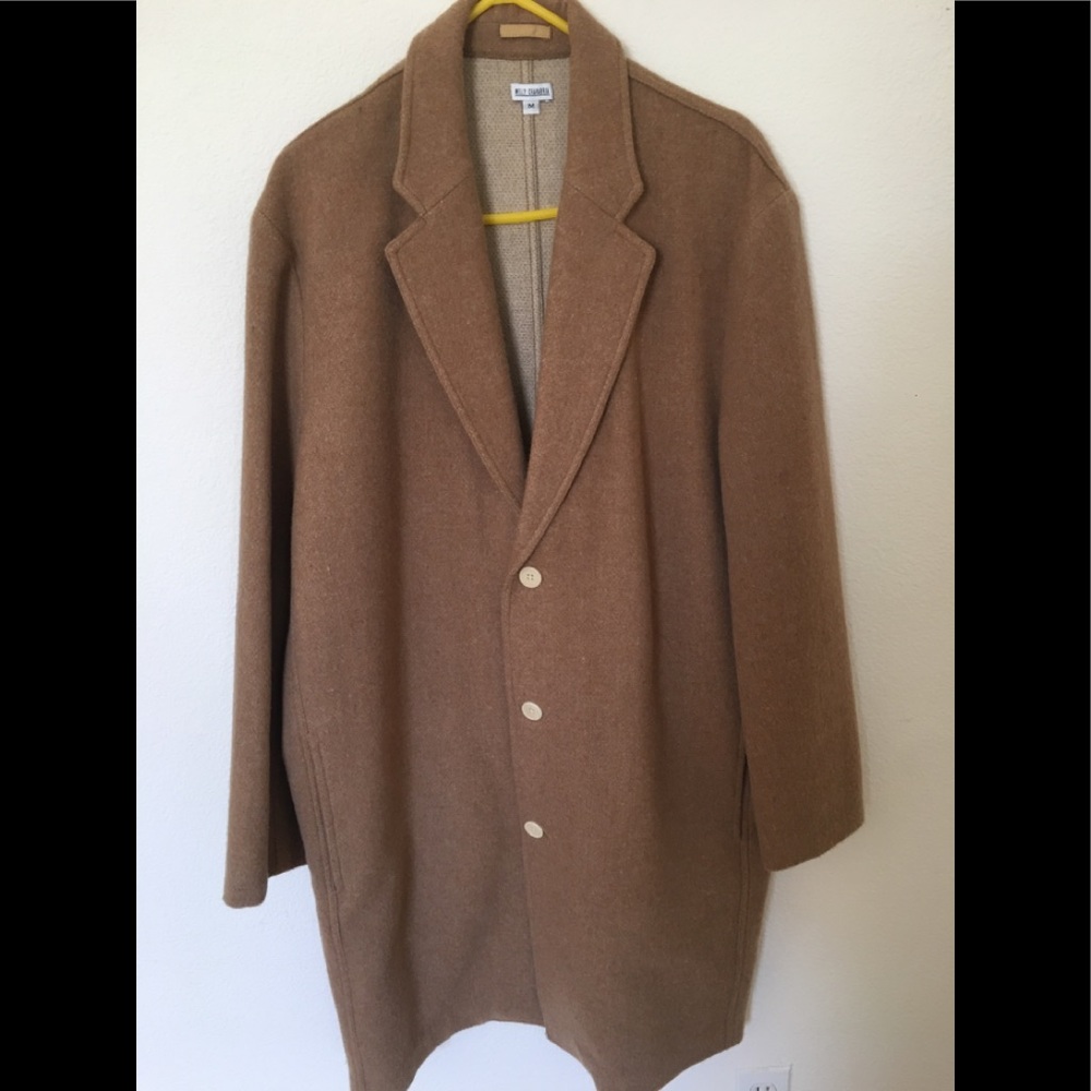 Willy Chivaria Pachuco Camel Wool Overcoat